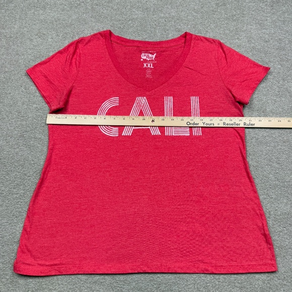 Todd Snyder x Local Pride T Shirt Womens Size 2XL XXL Red V Neck Short S… - Picture 6 of 7